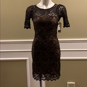 Lace above the knee dress